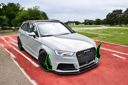 ⭐Splitter anteriore da corsa adatto per Audi RS3 8V Sportback⭐
