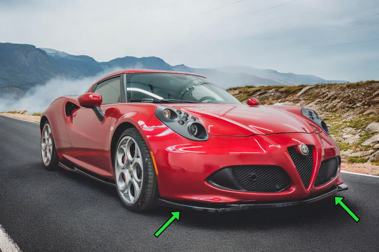 😊Splitter anteriore Alfa Romeo 4C😊