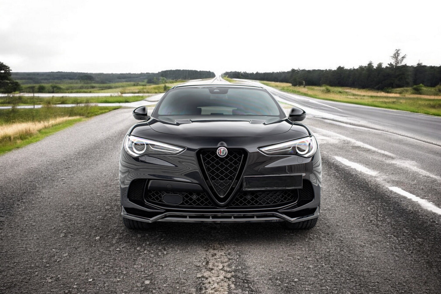 🔥Splitter anteriore Alfa Romeo Stelvio Quadrifoglio Mk1🔥