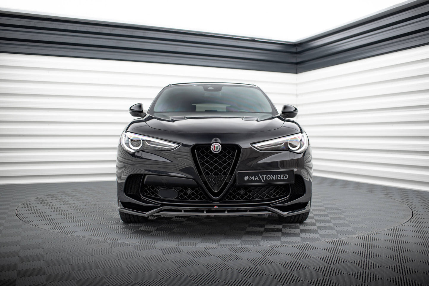 ⭐ SPLITTER ANTERIORE PER ALFA ROMEO STELVIO QUADRIFOGLIO MK1 ⭐