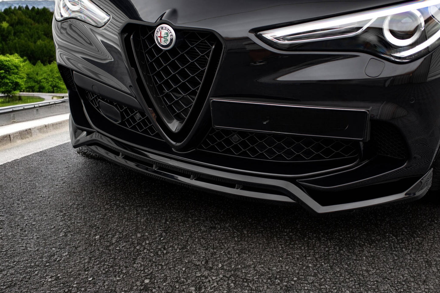 🔥Splitter anteriore Alfa Romeo Stelvio Quadrifoglio Mk1🔥