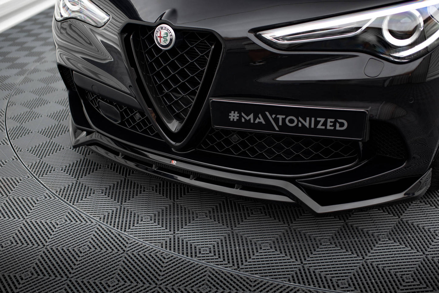 ⭐ SPLITTER ANTERIORE PER ALFA ROMEO STELVIO QUADRIFOGLIO MK1 ⭐