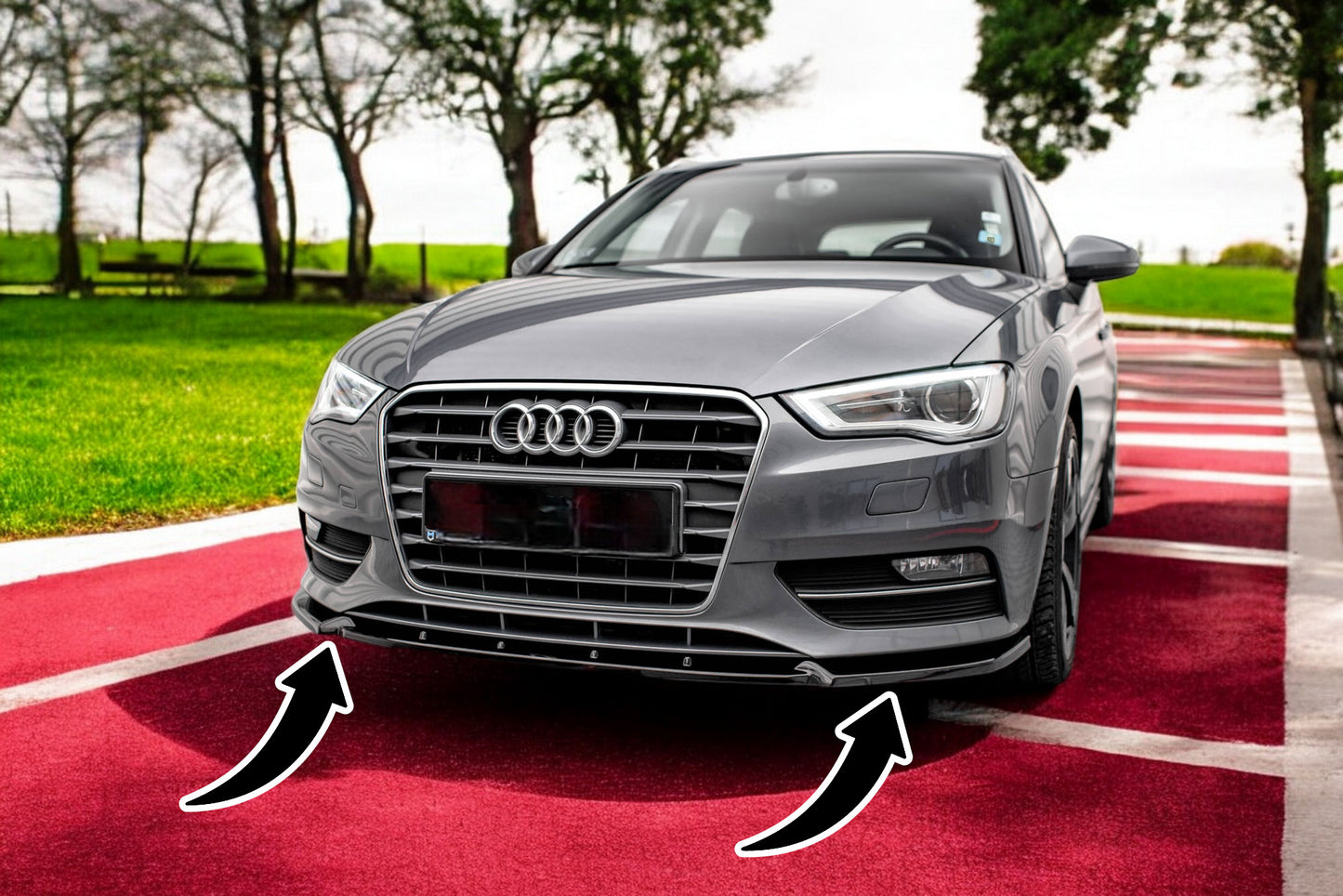 ⭐Front splitter suitable for Audi A3 Sportback 8V ⭐