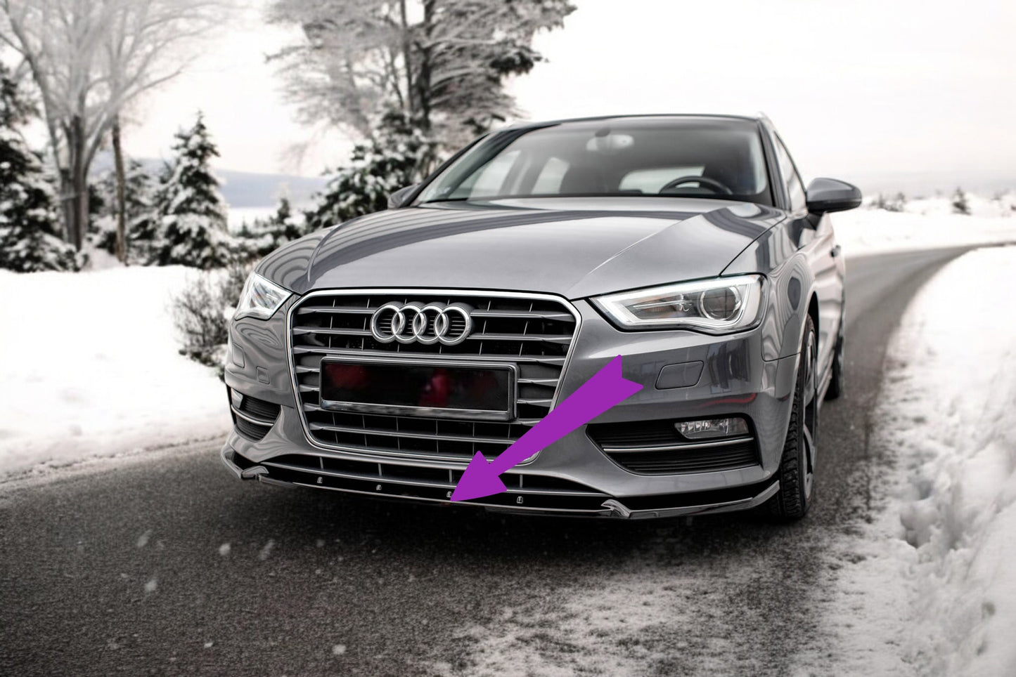 😎Front splitter suitable for Audi A3 Sportback 8V😎