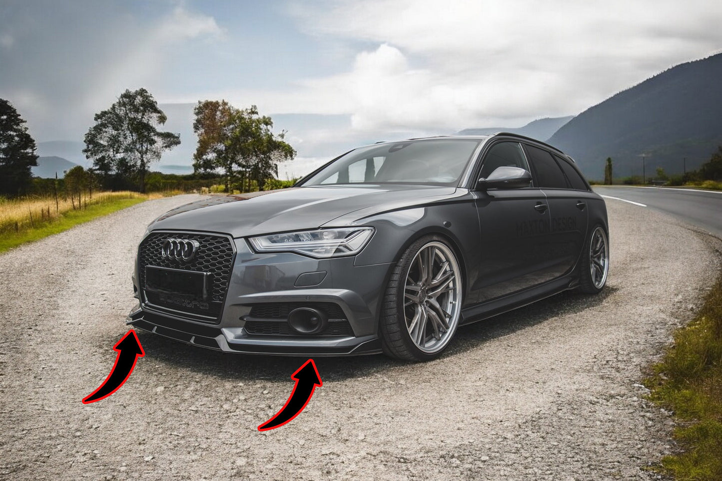 🔥Front splitter suitable for Audi A6 / A6 C7 S-line / S6 C7 Facelift🔥