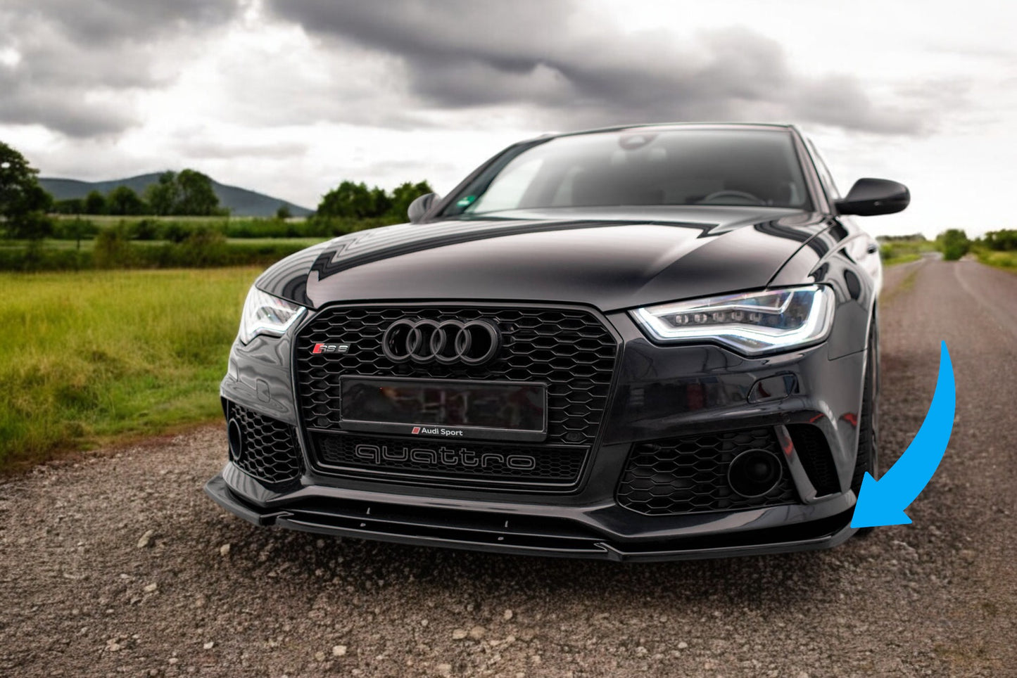😎Front Splitter Suitable For Audi A6 RS6 Look C7😎