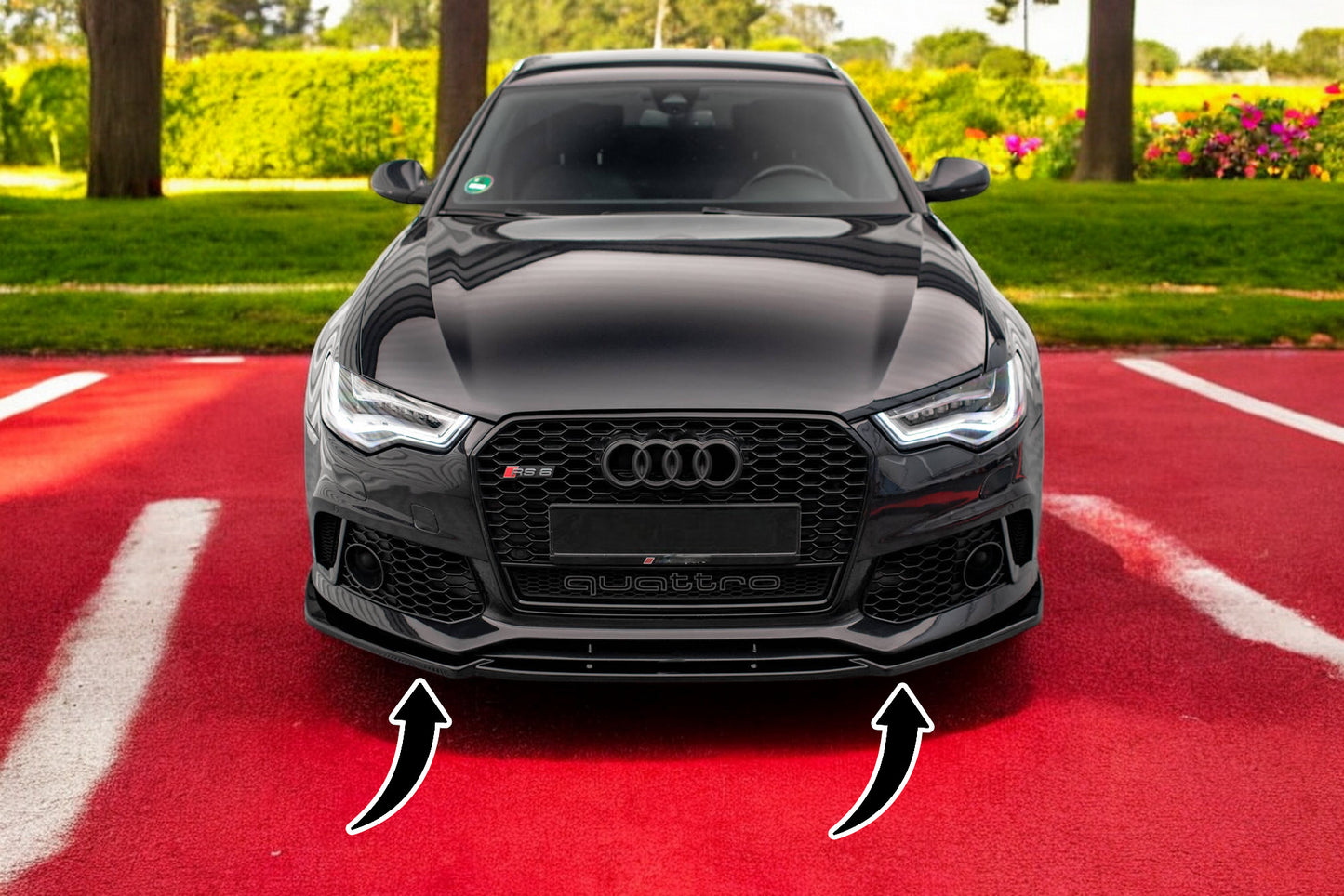 ⭐Splitter anteriore adatto per Audi A6 RS6 Look C7⭐