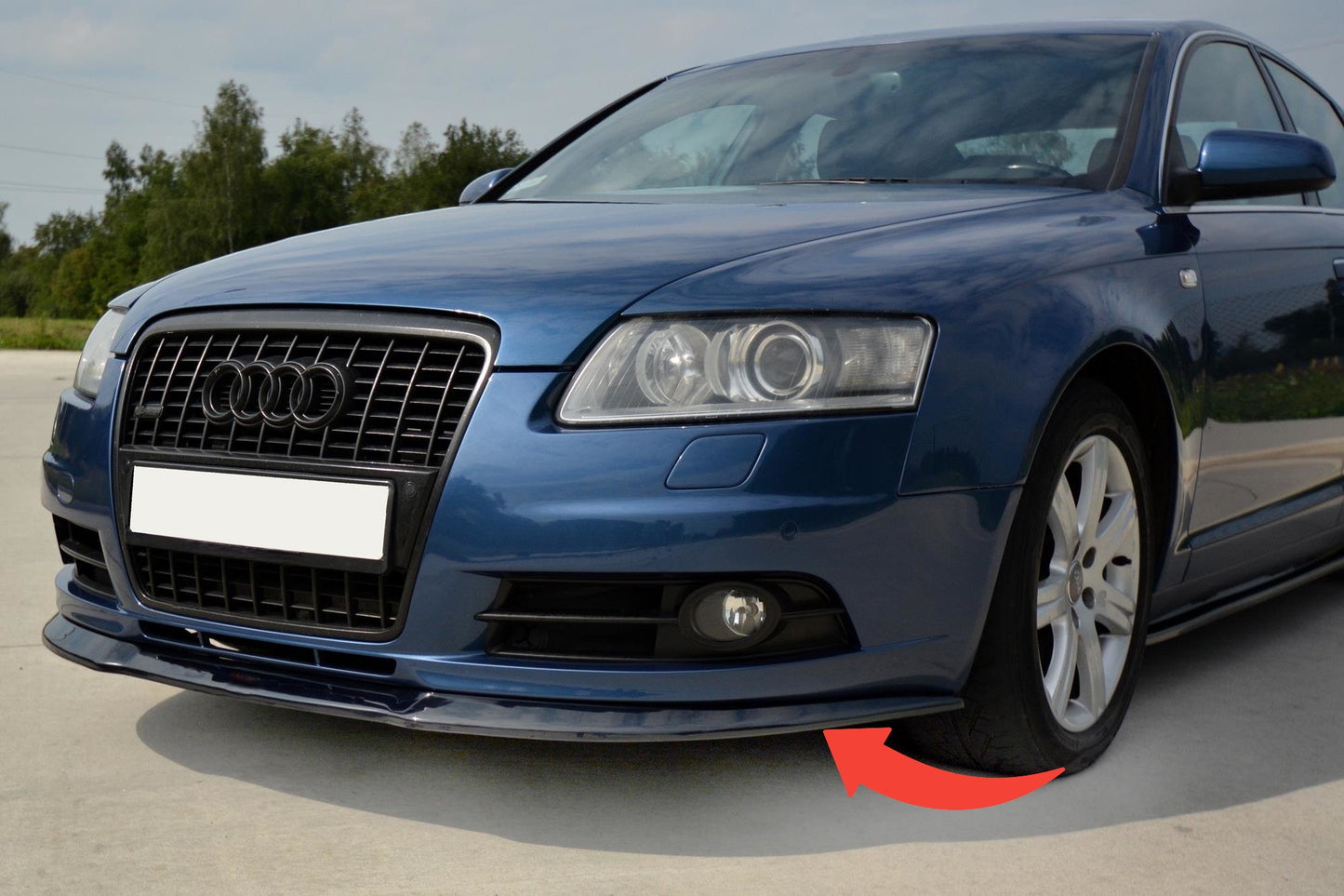 🔥Front Splitter Adatto Per Audi A6 S-Line C6🔥