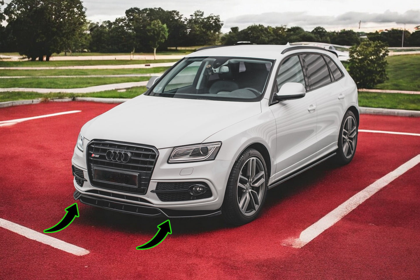 🔥Front splitter suitable for Audi SQ5 Mk1 (8R)🔥