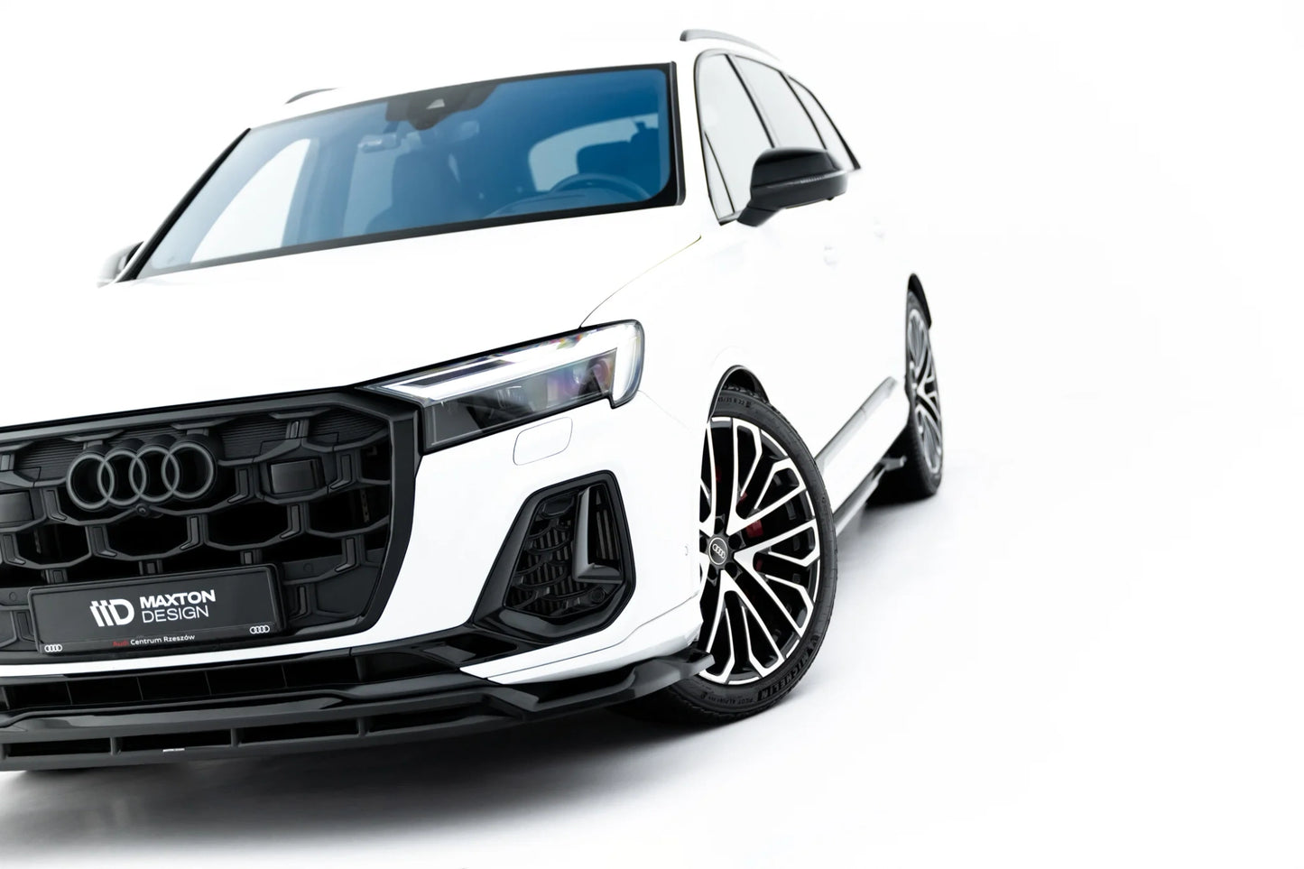💫ART.8969 Splitter Anteriore Nero Lucido per Audi SQ7 Mk2 Facelift 2 2023+💫