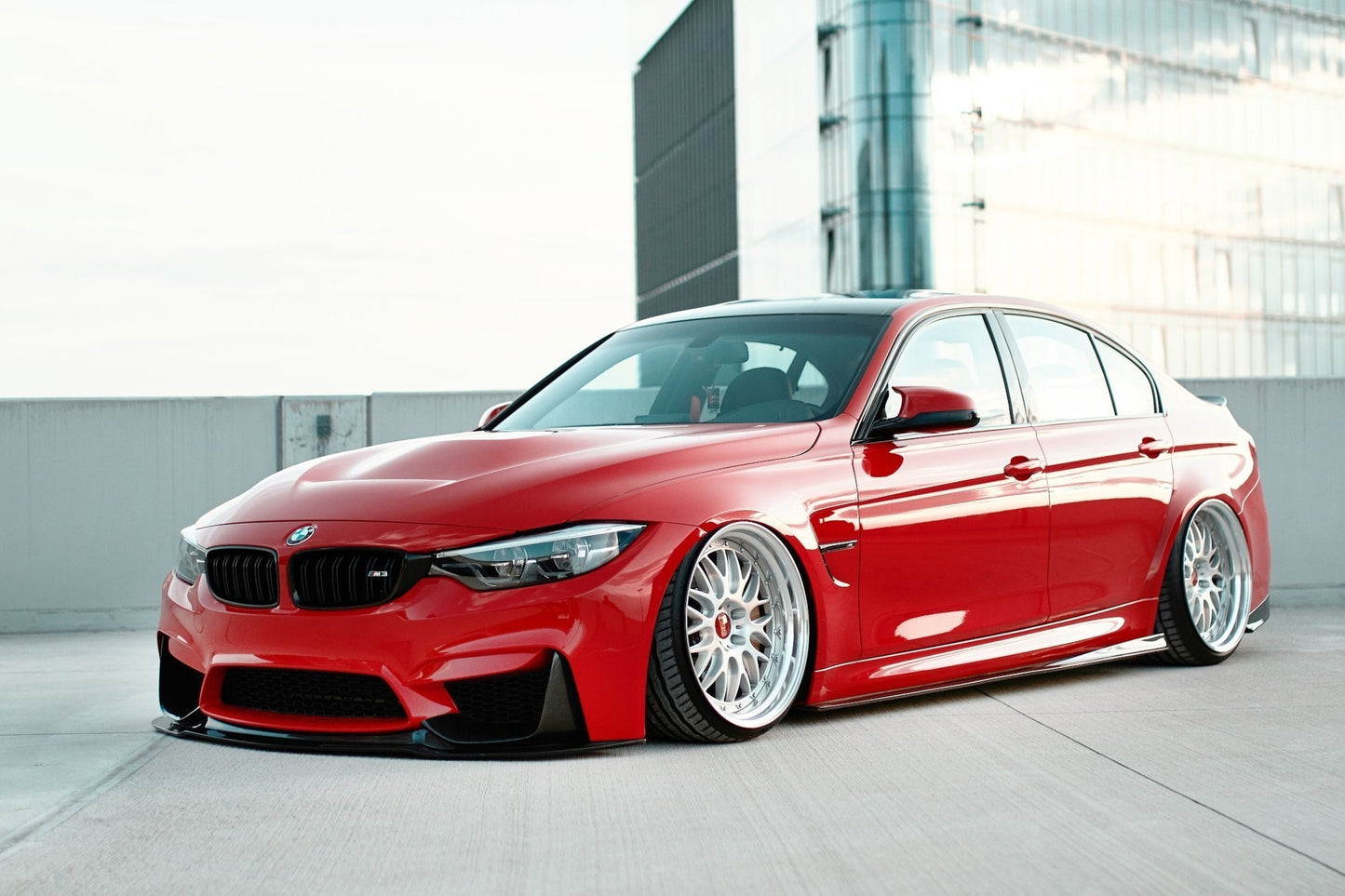 🔥Splitter anteriore + cornici per prese d'aria laterali BMW M3 F80🔥