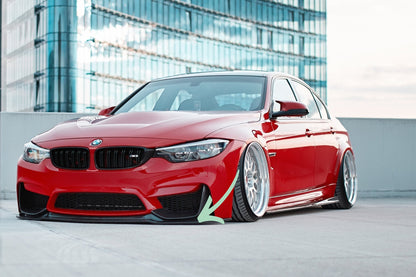 🔥Splitter anteriore + cornici per prese d'aria laterali BMW M3 F80🔥