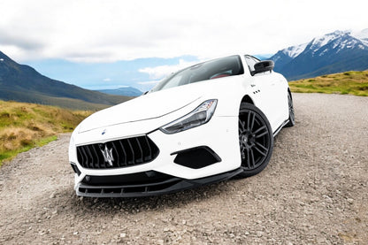 🔥Front Splitter Adatto Per Maserati Ghibli Modena Mk3 Facelift🔥