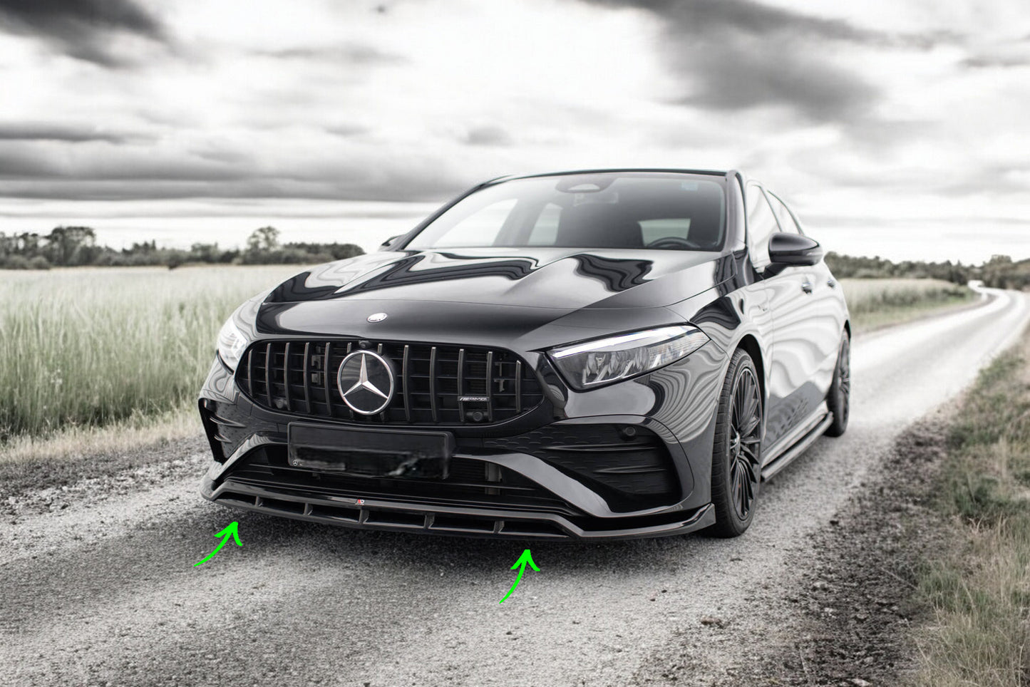 💥splitter adatto per mercedes classe A w177 restyling a35 2024+ facelift💥