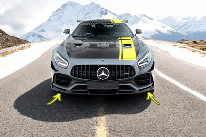 🔥Splitter anteriore adatto per Mercedes-AMG GT C C190 Facelift🔥