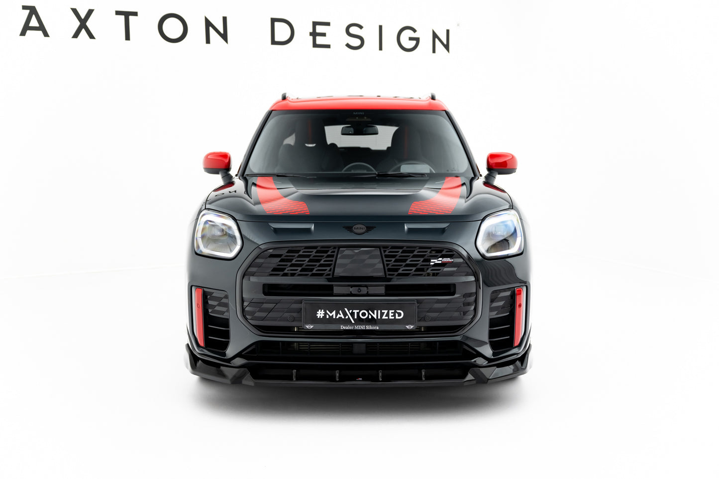 💫ART.9008 Splitter Anteriore Nero Lucido per Mini Countryman JCW U25💫