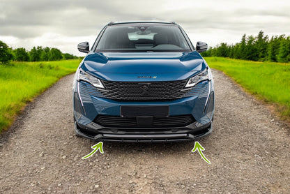 ⭐Splitter anteriore adatto per Peugeot 3008 GT-Line Mk2 Facelift⭐