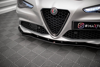 SPLITTER ANTERIORE ADATTO COMPATIBILE PER V.1 ALFA ROMEO GIULIA SPORT 2016 -