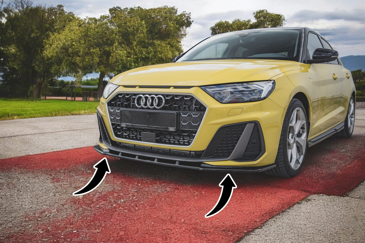 🔥Splitter anteriore V.1 adatto per Audi A1 S-Line GB🔥