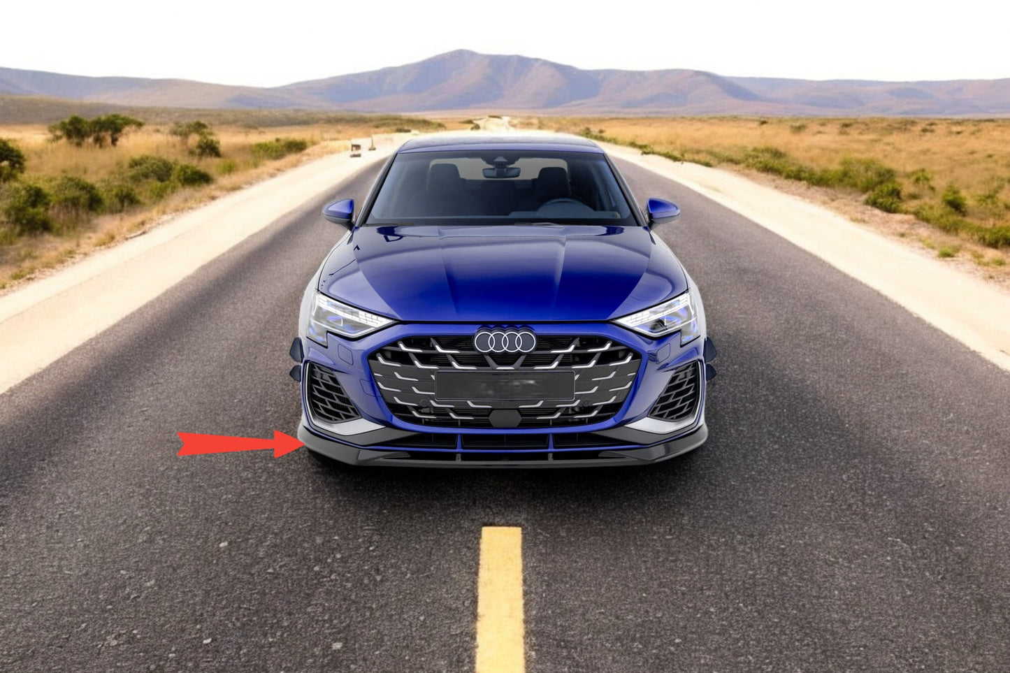 🔥Splitter anteriore V.1 adatto per Audi A3 S-Line Sedan /S3 Sedan 8Y Facelift🔥