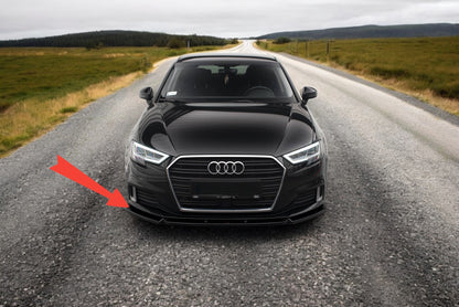 😍Splitter anteriore V.1 Adatto Per Audi A3 Sportback 8V Facelift😍