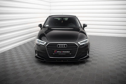 SPLITTER ANTERIORE ADATTO PER V.1 AUDI A3 SPORTBACK 8V RESTYLING 2016-2020