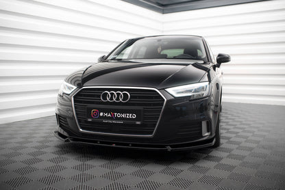 SPLITTER ANTERIORE ADATTO PER V.1 AUDI A3 SPORTBACK 8V RESTYLING 2016-2020