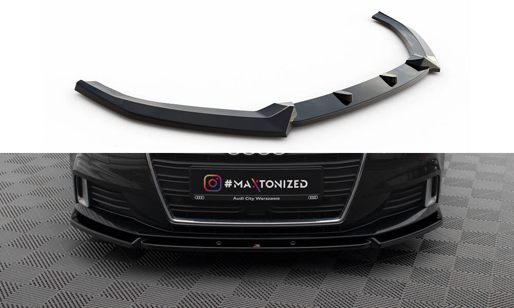 SPLITTER ANTERIORE ADATTO PER V.1 AUDI A3 SPORTBACK 8V RESTYLING 2016-2020