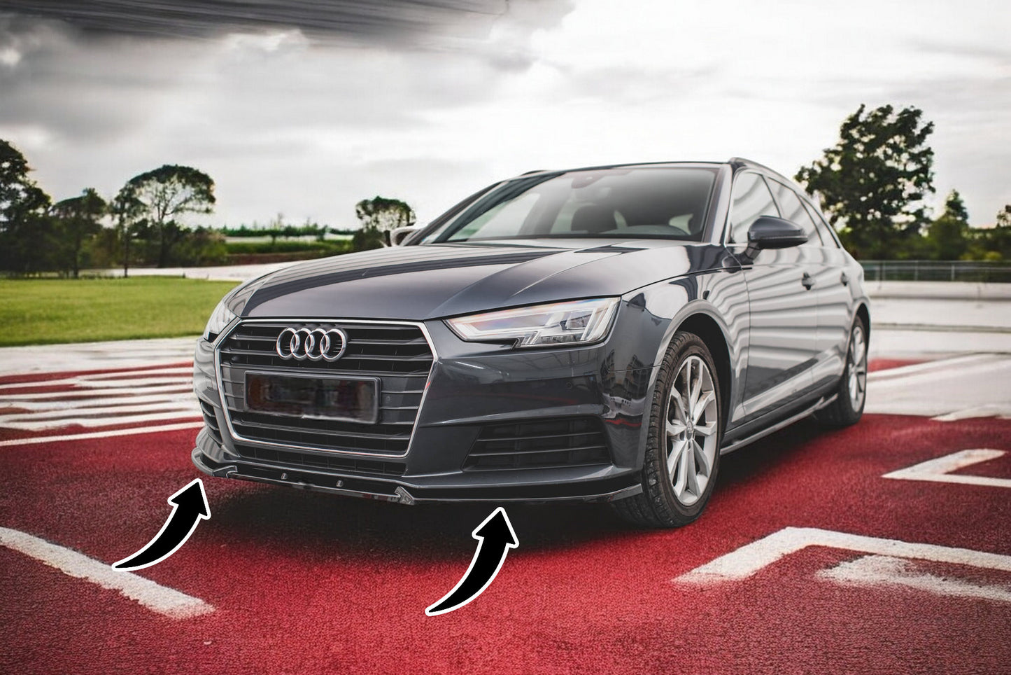 💫Front splitter V.1 suitable for Audi A4 B9💫