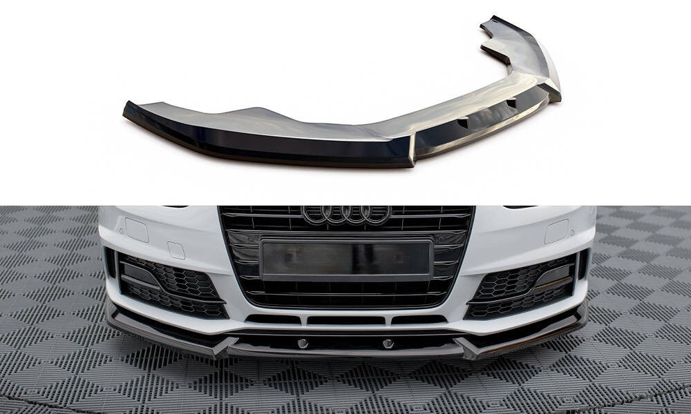 😍Splitter anteriore V.1 Adatto Per Audi A4 Competition B8 Facelift😍