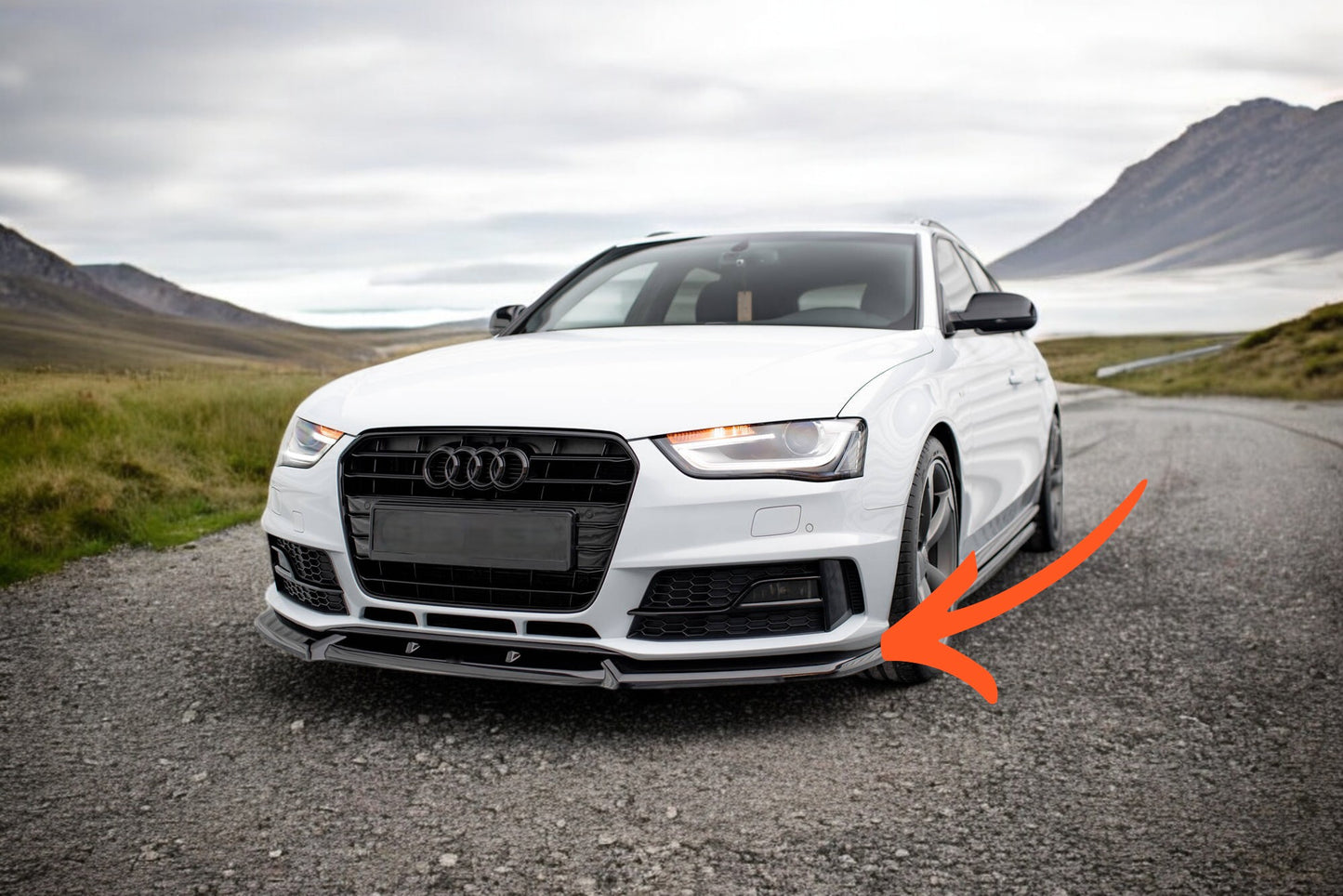 😍Splitter anteriore V.1 Adatto Per Audi A4 Competition B8 Facelift😍