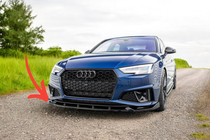 🔥Splitter anteriore V.1 Adatto Per Audi A4 Competition B9🔥