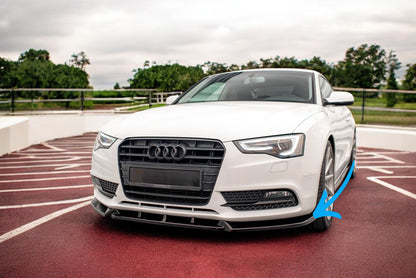 🌺Splitter anteriore V.1 adatto per Audi A5 Coupe / Sportback 8T Facelift🌺