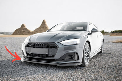 💎Splitter anteriore V.1 Adatto Per Audi A5 F5 Facelift💎