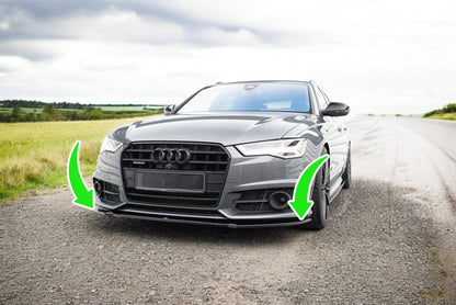 ⭐Splitter anteriore V.1 adatto per Audi A6 / A6 C7 S-line / S6 C7 Facelift⭐