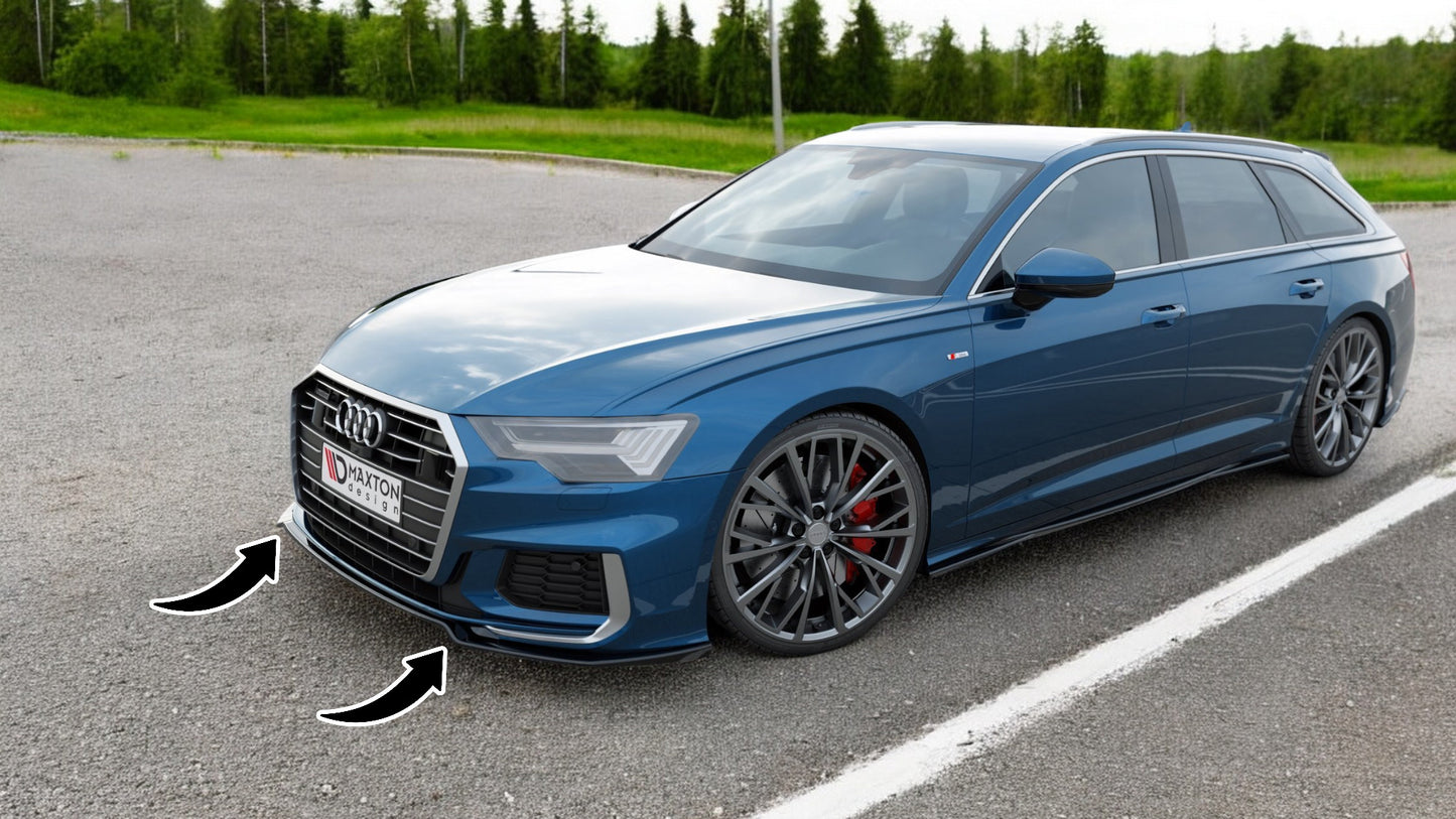 🔥Splitter anteriore V.1 adatto per Audi A6 S-Line / S6 C8 / C8 Facelift🔥