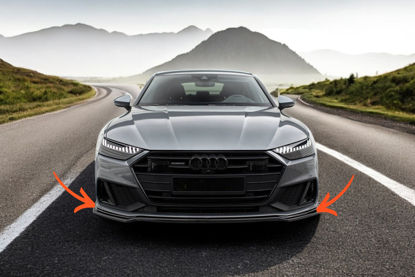 🔥Splitter Suitable For V.1 Audi A7 S-Line C8 / S7 C8 / C8 Facelift /S7 Facelift🔥