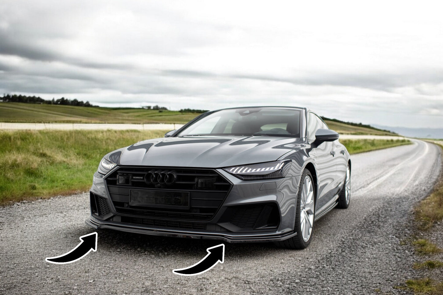 🔥Front splitter V.1 Audi A7 S-Line C8 / S7 C8 / C8 Facelift / S7 Facelift🔥