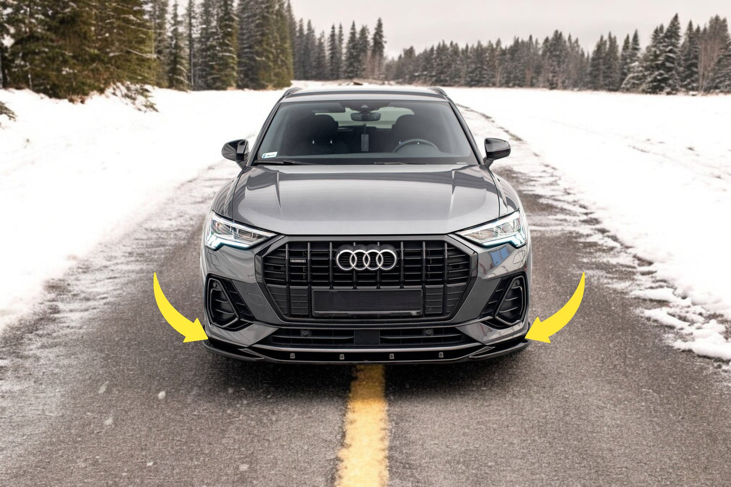 🔥Front Splitter V.1 Suitable For Audi Q3 S-Line F3🔥