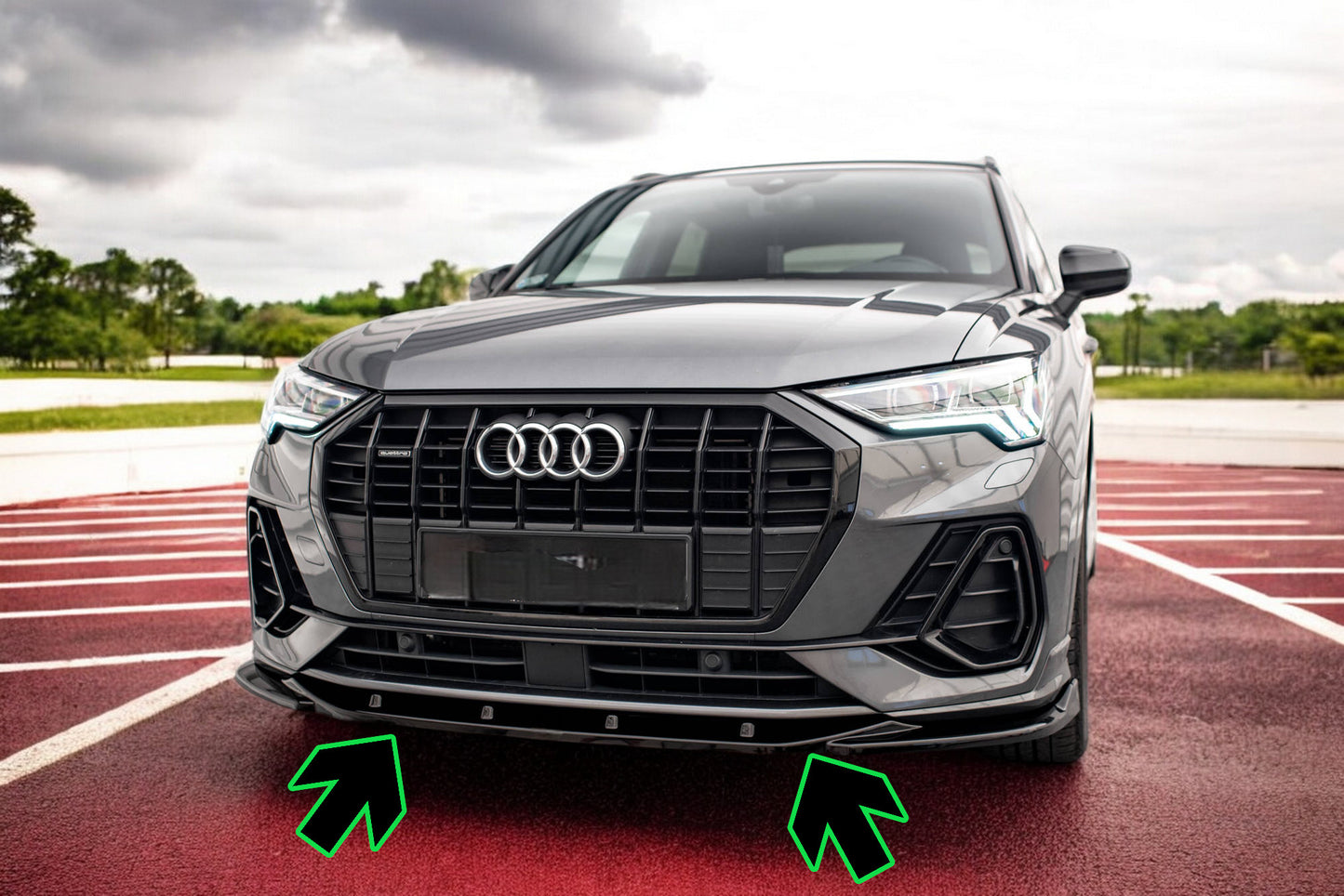 ✨Splitter anteriore V.1 Audi Q3 S-Line F3✨