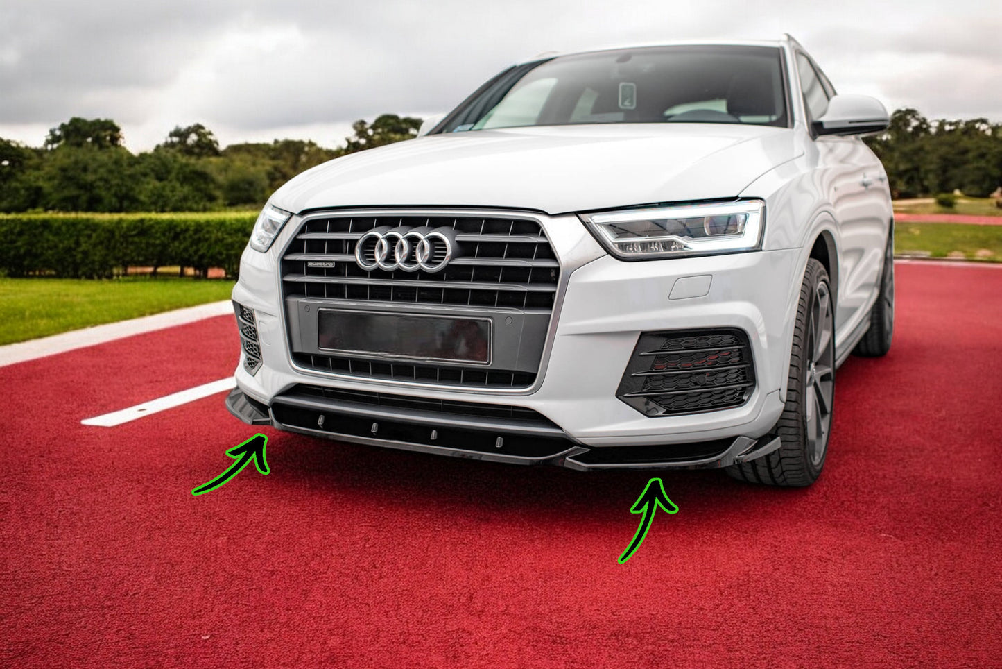 ⭐Front Splitter V.1 suitable for Audi Q3 Sport 8U Facelift⭐