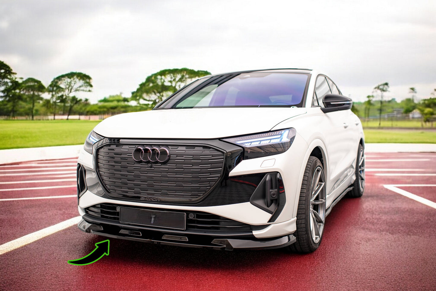 ✨Splitter anteriore V.1 Audi Q4 e-tron Sportback S-line Mk1✨