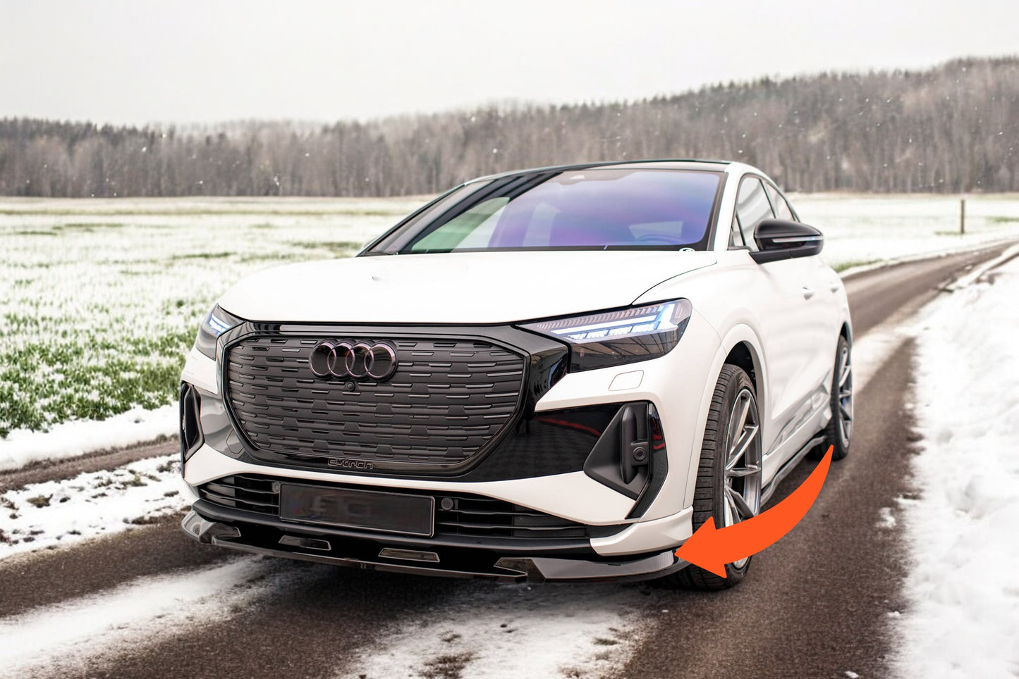 🔥Splitter anteriore V.1 adatto per Audi Q4 e-tron Sportback S-line Mk1🔥
