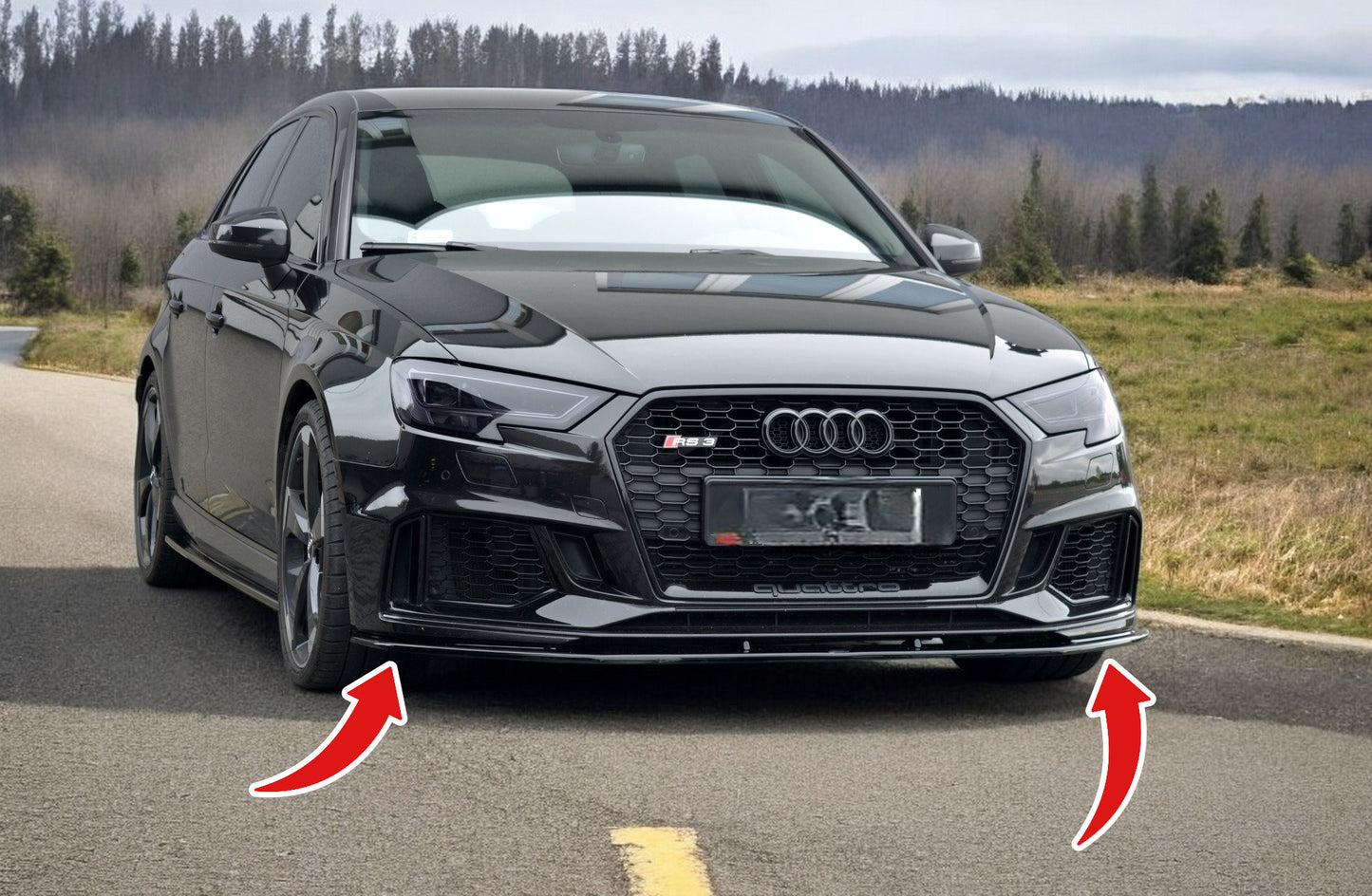 ✨Front Splitter V.1 suitable for Audi RS3 8V FL Sportback✨
