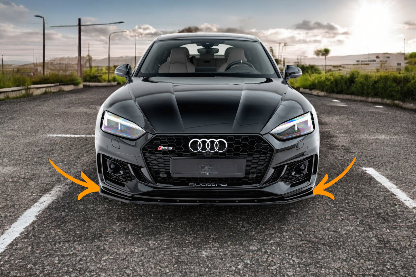 🔥Splitter Anteriore V.1 Adatto Per Audi RS5 Coupé / Sportback F5🔥