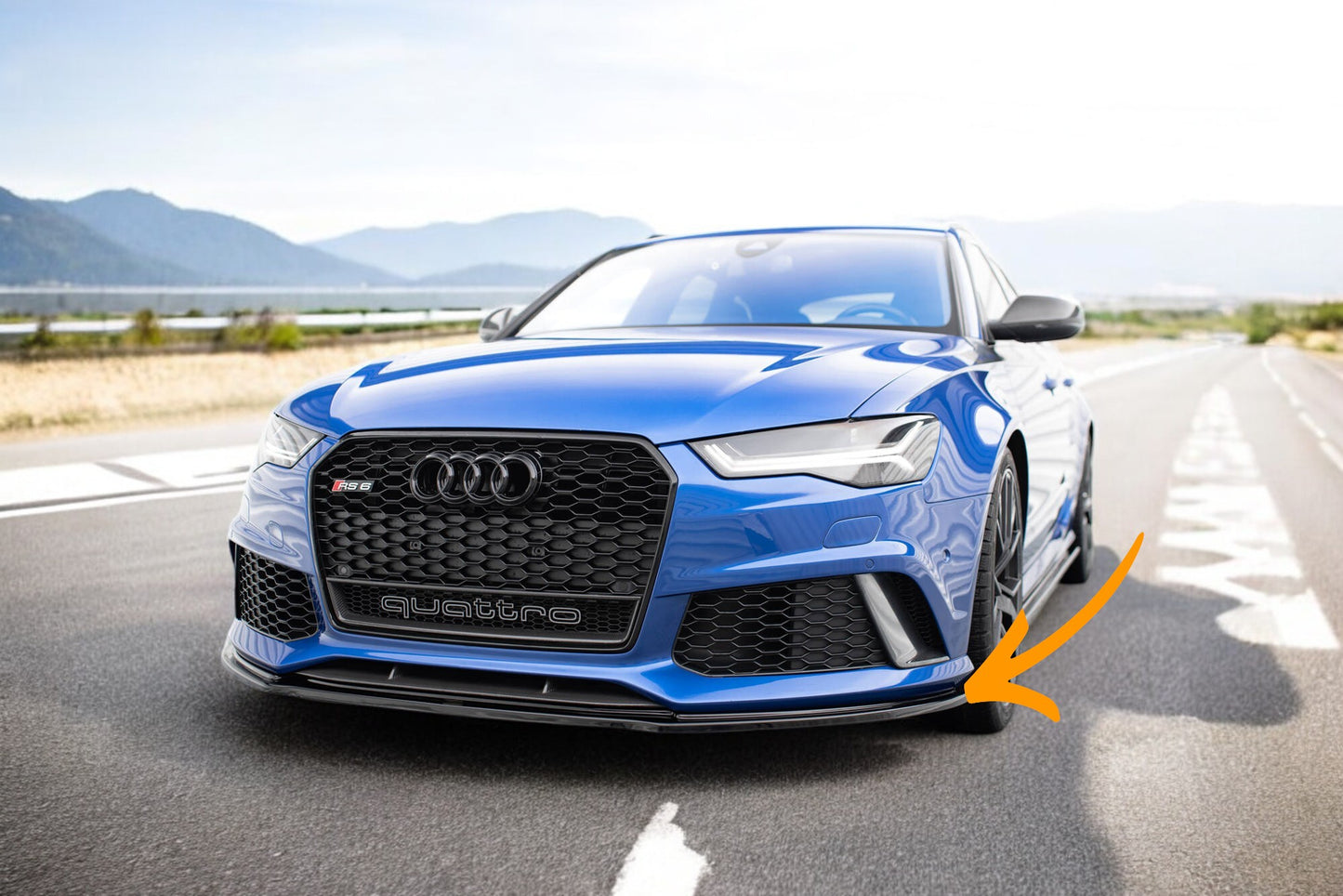 🔥Splitter Anteriore V.1 Adatto Per Audi RS6 Cs6 / Cs6 FL🔥