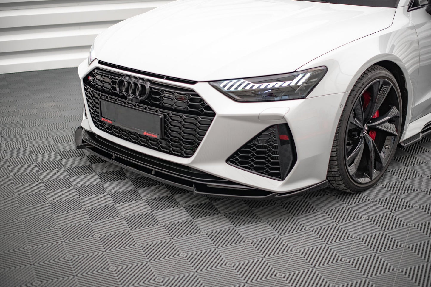 😎Splitter Anteriore V.1 Adatto Per Audi RS7 C8😎