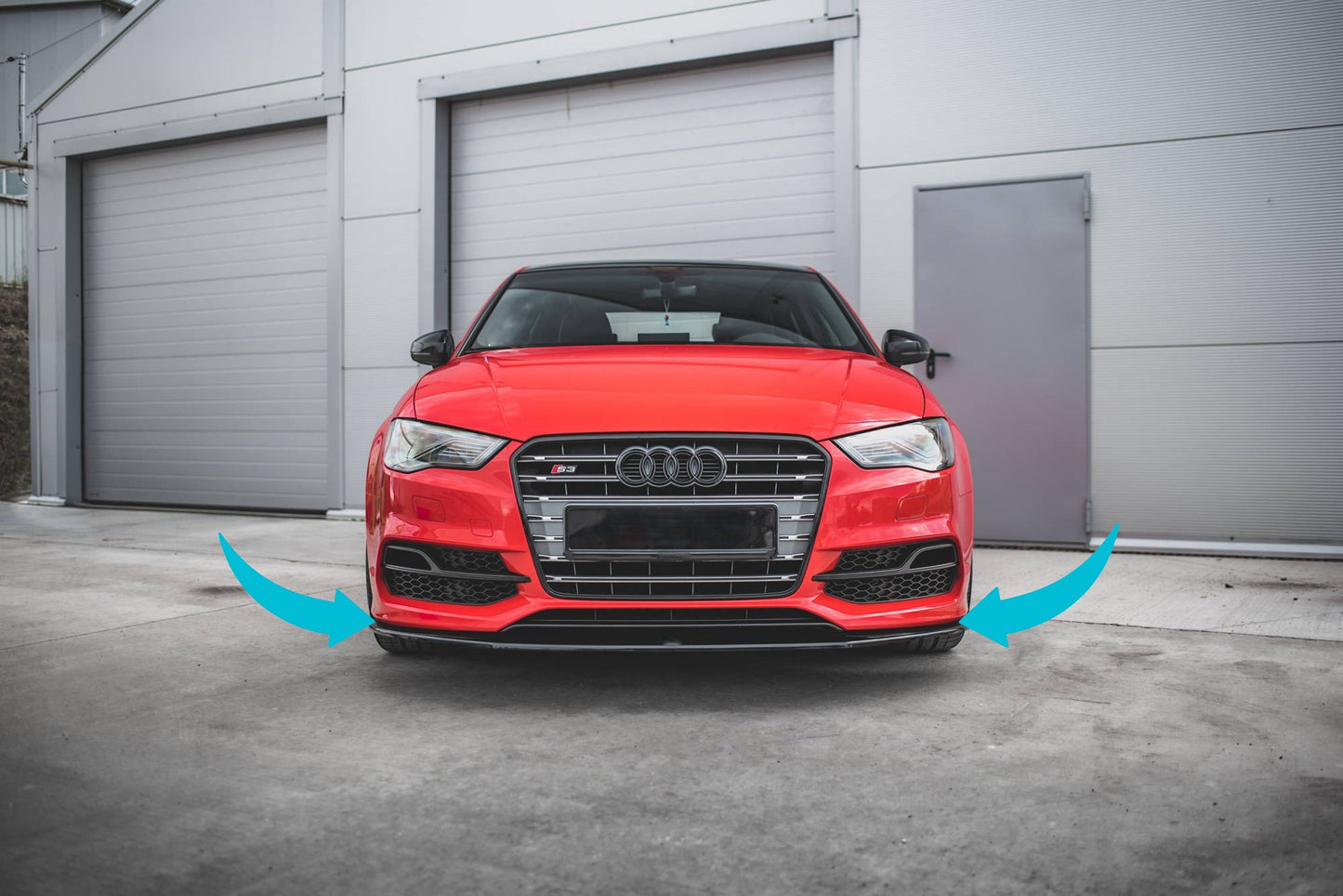 🔥Splitter Anteriore V.1 Adatto Per Audi S3 / A3 S-Line 8V Berlina / Cabrio🔥