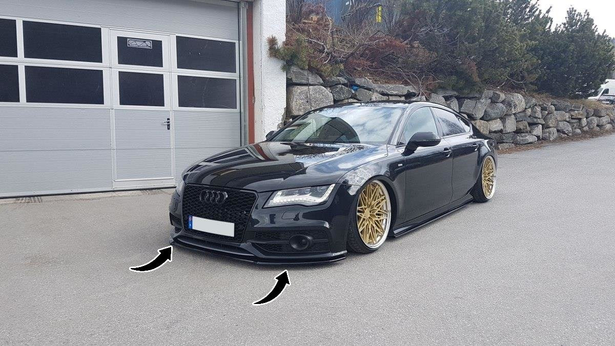 ⭐Splitter anteriore V.1 adatto per Audi S7 / A7 S-Line C7⭐