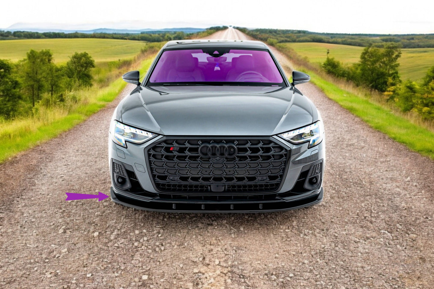 😎Splitter anteriore V.1 adatto per Audi S8 / A8 S-Line D5 Facelift😎